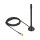 ISM 433 MHz Antenne SMA Stecker 2 dBi omnidirektional mit magnetischem Standfuß und Anschlusskabel (RG-174, 2 m) schwarz