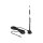 LTE Antenne SMA Stecker 5 dBi 33,7 cm starr omnidirektional mit magnetischem Standfuß und Anschlusskabel RG-58 3 m outdoor schwarz