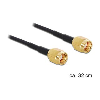 DELOCK Antennenkabel RP-SMA Stecker > RP-SMA Stecker 320mm