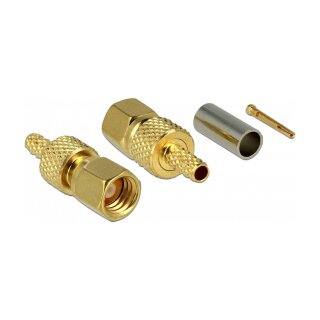 DELOCK SMC Stecker zum Crimpen RG-174 / RG-316