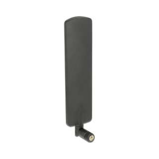 DELOCK LTE Antenne SMA Stecker 2 dBi omnidirektional drehbar mit Kippgelenk schwarz