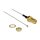 DELOCK Antennenkabel SMA Buchse zum Einbau > MHF III /U.FL-LP-040 kompatibler Stecker 200mm 0.81 Gewindelnge 10mm