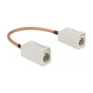 DELOCK Antennenkabel FAKRA B Buchse > FAKRA B Buchse RG-316 15cm