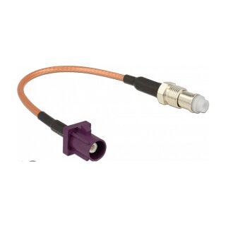 DELOCK Antennenkabel FAKRA D Stecker > FME Buchse RG-316 15cm