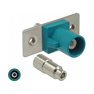 DELOCK FAKRA Z Stecker Federpin zum Lten 2 vorgestanzte Lcher