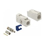 DELOCK FAKRA B Buchse 25mm lang zum Crimpen