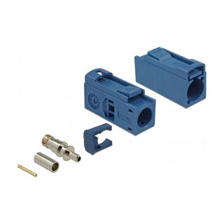 DELOCK FAKRA C Buchse 25mm lang zum Crimpen