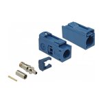 DELOCK FAKRA C Buchse 25mm lang zum Crimpen