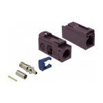 DELOCK FAKRA D Buchse 25mm lang zum Crimpen