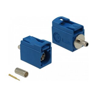 DELOCK FAKRA C Buchse 21mm kurz zum Crimpen