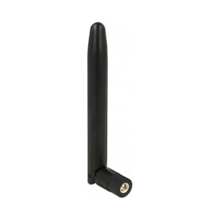 LoRa 863 - 928 MHz Antenne SMA Stecker 0,5 dBi omnidirektional mit Kippgelenk schwarz