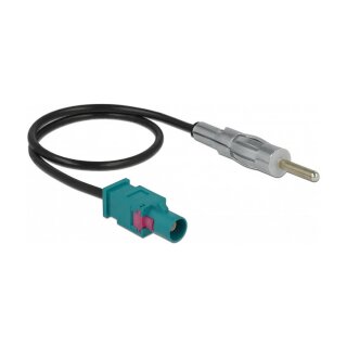 Antennenkabel FAKRA Z Stecker > DIN Stecker RG-174 32 cm schwarz