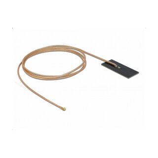 DELOCK WLAN 802.11 ac/ax/a/h/b/g/n Antenne MHF I Stecker 0.5-1.2dBi RG-178 1m PCB intern Klebemontage