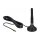 LTE Antenne SMA Stecker 2 - 3 dBi 11 cm starr omnidirektional mit magnetischem Standfuß und Anschlusskabel RG-174 A/U 3 m outdoor schwarz