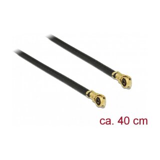 DELOCK Antennenkabel mHF 4L Stecker zu mHF 4L Stecker 1.13 40cm