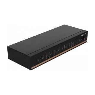 DELOCK USB 2.0 auf 12 Port Seriell RS-232 Hub mit Uberspannungsschutz und erweitertem Temperaturbereich