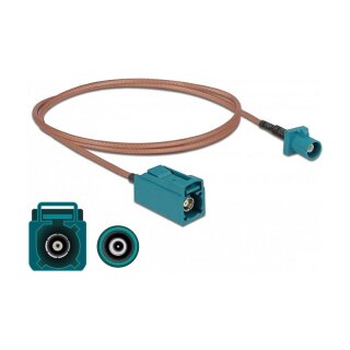 DELOCK Antennenkabel FAKRA Z Stecker > FAKRA Z Buchse RG-316 1 m