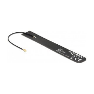 DELOCK 5G LTE Antenne MHF I kompatibler Stecker 0-4 dBi omnidirektional FPC