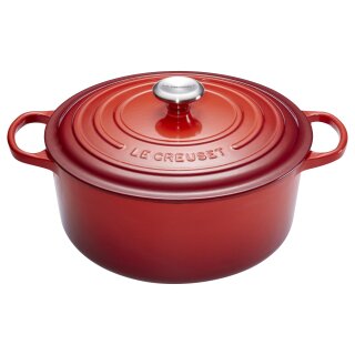 Le Creuset Signature Bräter rund 26 cm kirschrot