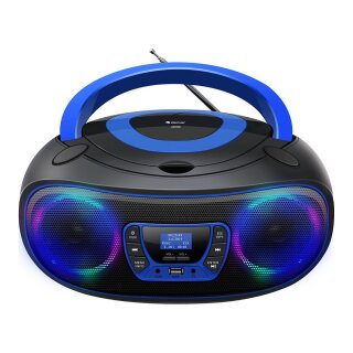 Denver DAB+ Boombox Mit DAB+/FM-Radio, Bluetooth-Funktion,blue
