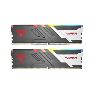 64 GB Patriot DIMM 5200 (2x 32 GB) Dual-Kit (schwarz, PVVR564G520C40K, Viper Venom RGB, INTEL XMP)