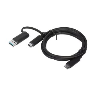 Lenovo 24 pin USB-C > 24 pin USB-C 1m Kabel Schwarz