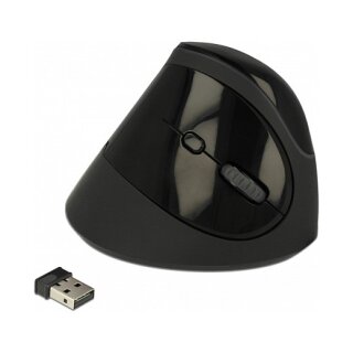 DELOCK Ergonomische USB Maus vertikal - kabellos