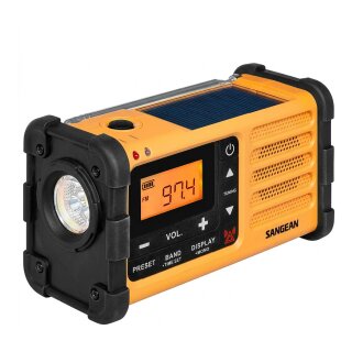 Sangean MMR-88 (USB-C) gelb Notfall/Kurbel/Solar Radio