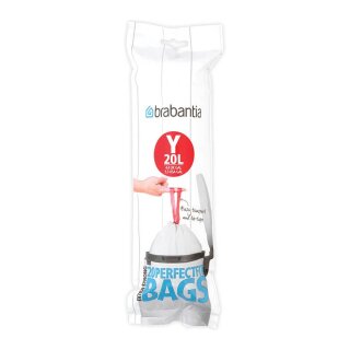 Brabantia PerfectFit Müllbeutel Typ Y, 20 L, 20 Stck