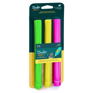 3Doodler Filament / Start+ / 75 / neonpink, neongelb, neongrün / Neon Glow