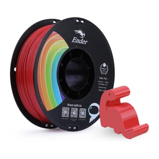 Creality PLA+ Filament Red, 3D-Filament (rot, 1 kg, 1,75 mm, auf Rolle)
