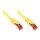 Connections Patchkabel mit Rastnasenschutz, Cat. 6, S/FTP, PiMF, PVC, 250MHz, gelb, 3m