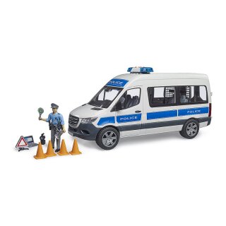 BRUDER MB Sprinter Polizei Einsatzfahrzeug mit Light & Sound Modul