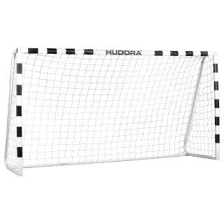 Hudora Fuballtor Stadion (wei/schwarz)