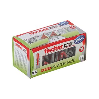 fischer DuoPower 5x25 Universaldübel-Sortiment 5 x 25 mm, 100 Stück