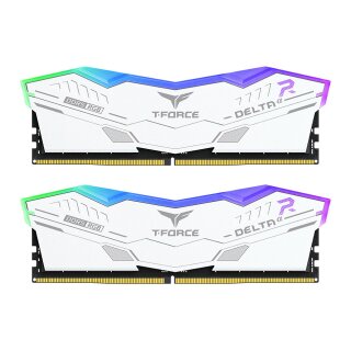 32GB RAM TeamGroup T-Force Delta DIMM 32GB Dual-Kit DDR5-6000 CL30 - RGB White