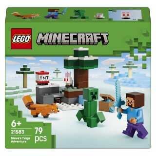 LEGO 21583 Minecraft Steves Abenteuer in der Taiga