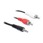 Kabel Audio 3,5 mm Klinkenstecker > 2 x Cinch Stecker 3 m