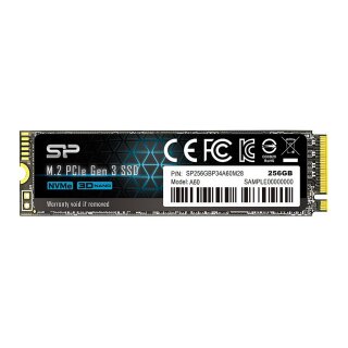 M.2 256GB Silicon Power P34A60 - intern - 2280 - PCIe 3.0 x4 (NVMe)