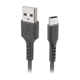 SBS Lade-/Datenkabel USB 2.0 > Micro-USB schwarz 2,0m