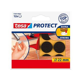 tesa Protect Filzgleiter rund 22mm weiß 12St.