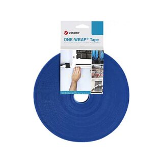 VELCRO One Wrap Band 50 mm breit, blau, 25 m