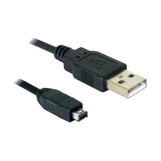 Kabel USB-B mini 4 Pin Hirose Stecker zu USB-A Stecker 1,5 m