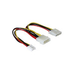 Powerkabel Molex 4pin Stecker zu Molex 4pin Buchse und 4...