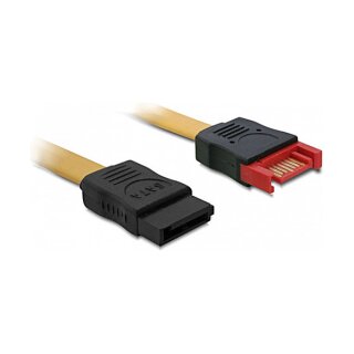 Delock Verlängerungskabel SATA 3 Gb/s Stecker > SATA Buchse 100 cm gelb
