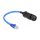 Delock Kabel RJ45 Stecker zu RJ45 Buchse Cat.6 wasserdicht mit Kabelverschraubung