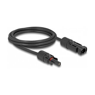 Delock DL4 Solar Kabel 6 mm² Stecker zu Buchse 5 m schwarz