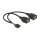 Delock USB Kabel Pin Header Buchse > 2 x USB 2.0 Typ-A Buchse 20 cm