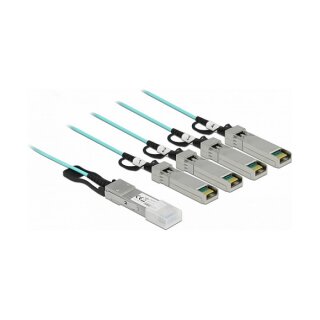 Delock Aktives Optisches Kabel QSFP+ zu 4 x SFP+ 3 m