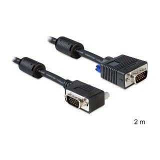 Kabel SVGA 2 m Stecker-Stecker gewinkelt